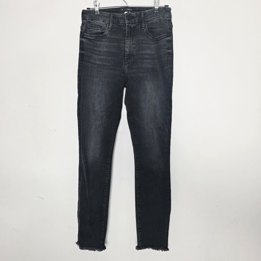MOTHER Deep Grey Black Wash Denim Jeans
